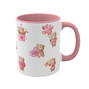 Love Yourself Teddy Bear Coffee Mug 1