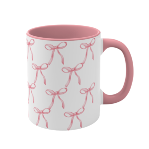 Pink Bows Cute Coffee Mug 1