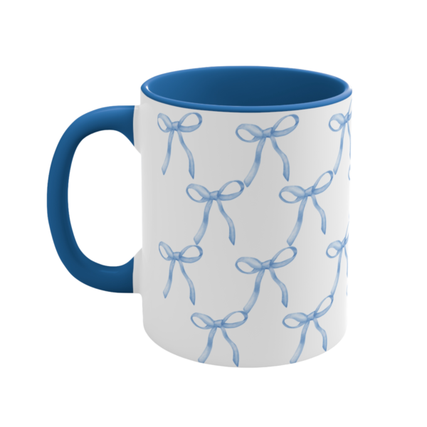Blue bows coffee mug 1